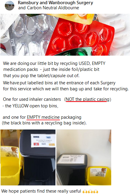 Recycle empty pill cases