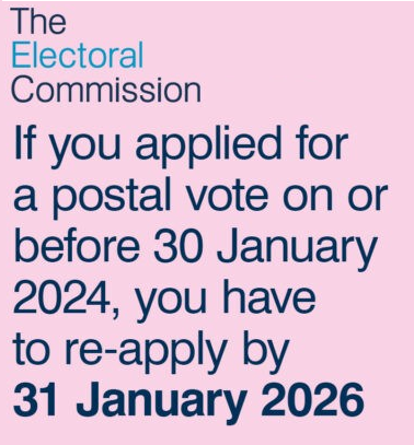 Postal Vote renewal 2026