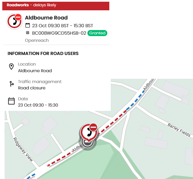 road works