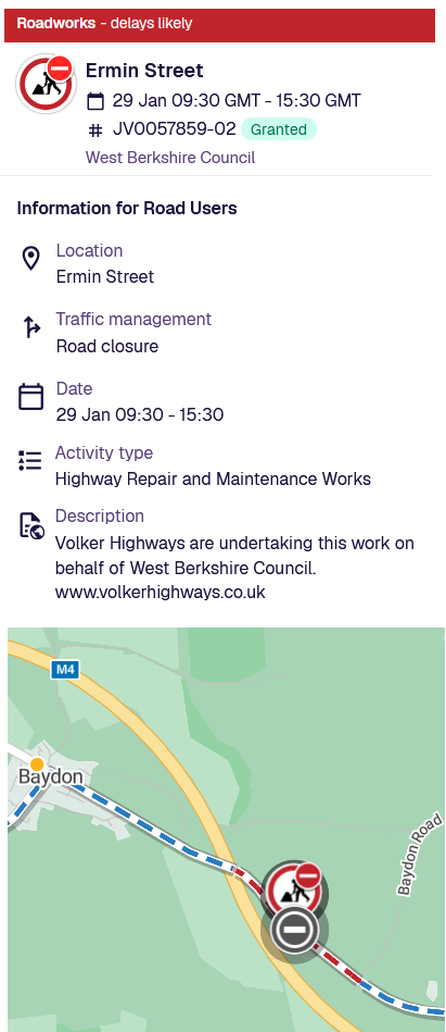 road works