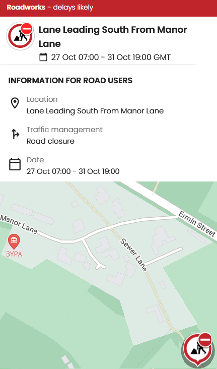 road works